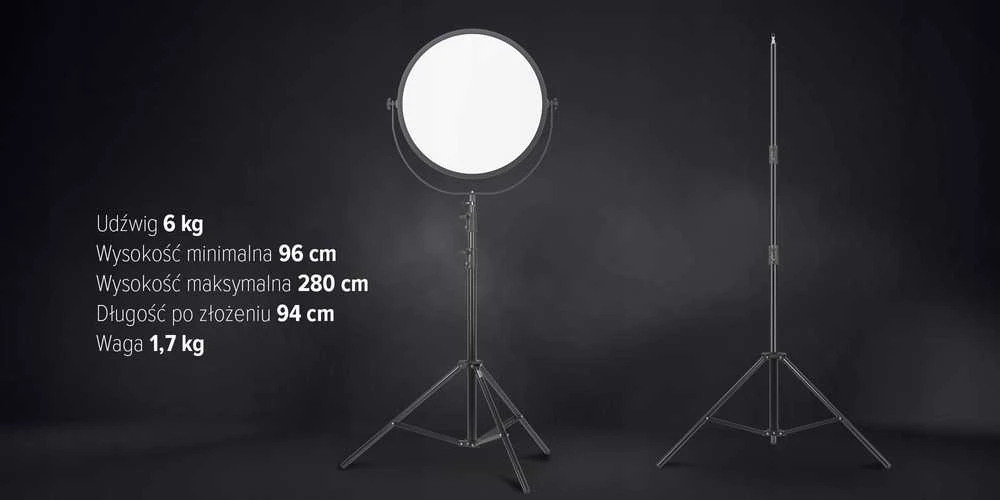 Apšvietimo Rinkinys - ZesNewell Air Artha XL LED Šviesa 41cm 3200-5600K Talos Stovas