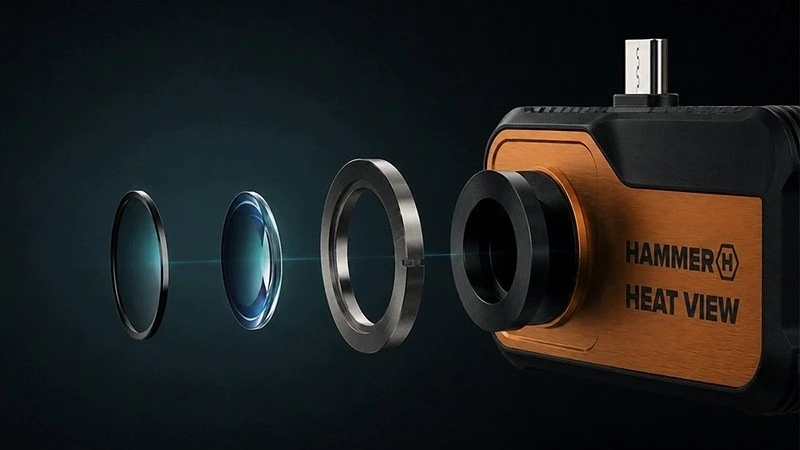 Commax Hammer termovizijos kamera USB-C Heat View (AKC001510)