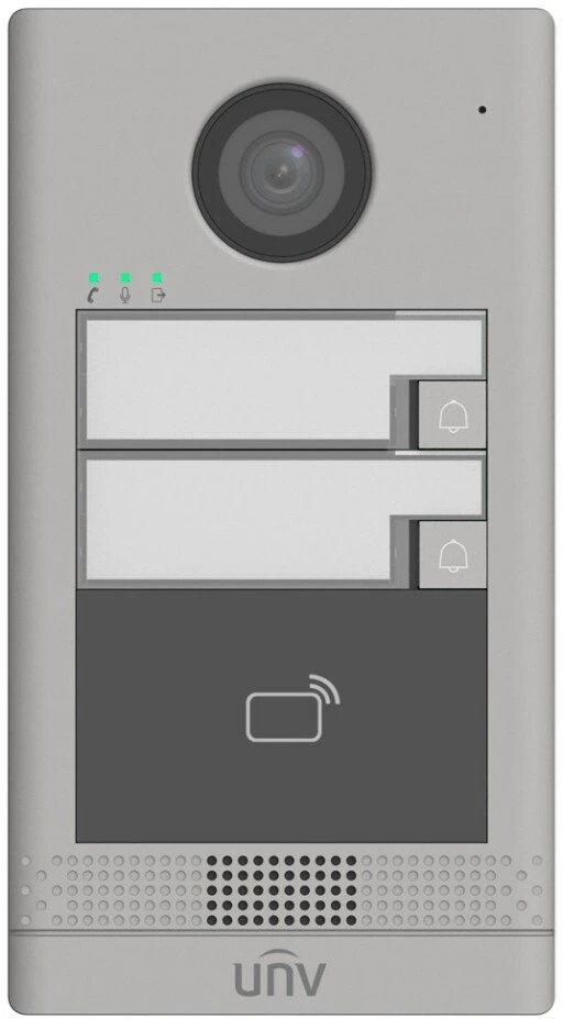 Uniview Commax Wideodomofon IP su RFID i 2 przyciskami wywołania (OEU-202S-HMK2)