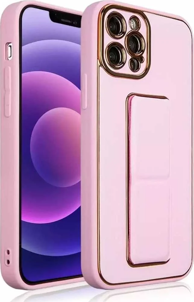 Hurtel New Kickstand dėklas skirtas Samsung Galaxy A12 5G, rožinis