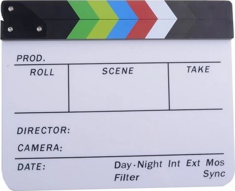 Commlite Film Klaps 30x25cm / Balta / Žymekliams - Žymekliams (SB3939) - 5903876995737