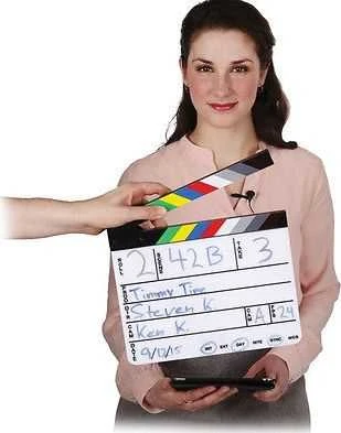 Commlite Klaps Filmowy 30x25cm / Kolor / Na Pisaki - Mazaki