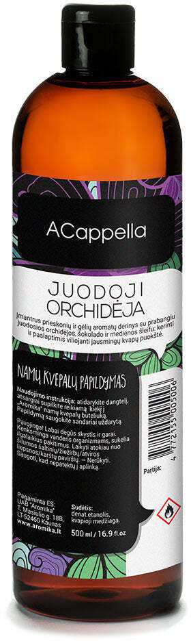Namų kvapo papildas ACAPPELLA Juodas ORCHID, 500 ml