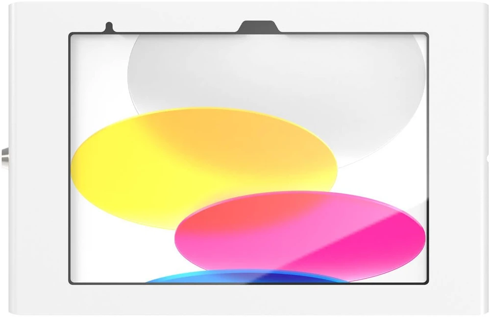 Dėklas na tablet Compulocks Compulocks Apex - Gehause - fur Tablett - verriegelbar - Metallrahmen - baltas - Wandmontage - fur Apple iPad A16 Wi-Fi, A16 Wi-Fi + Cellular
