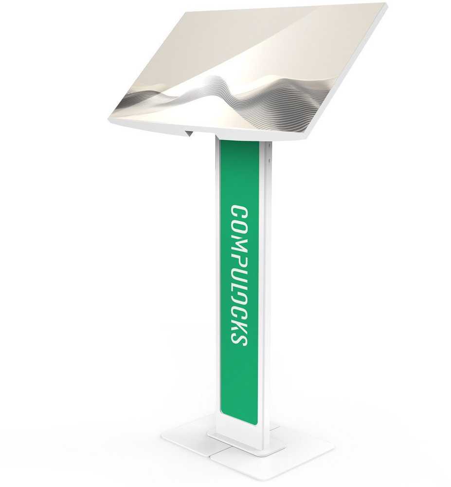 Laikiklis Compulocks Grindinis stovas monitoriui iki 32'' Brandable VESA Floor Stand (140WLBPW)