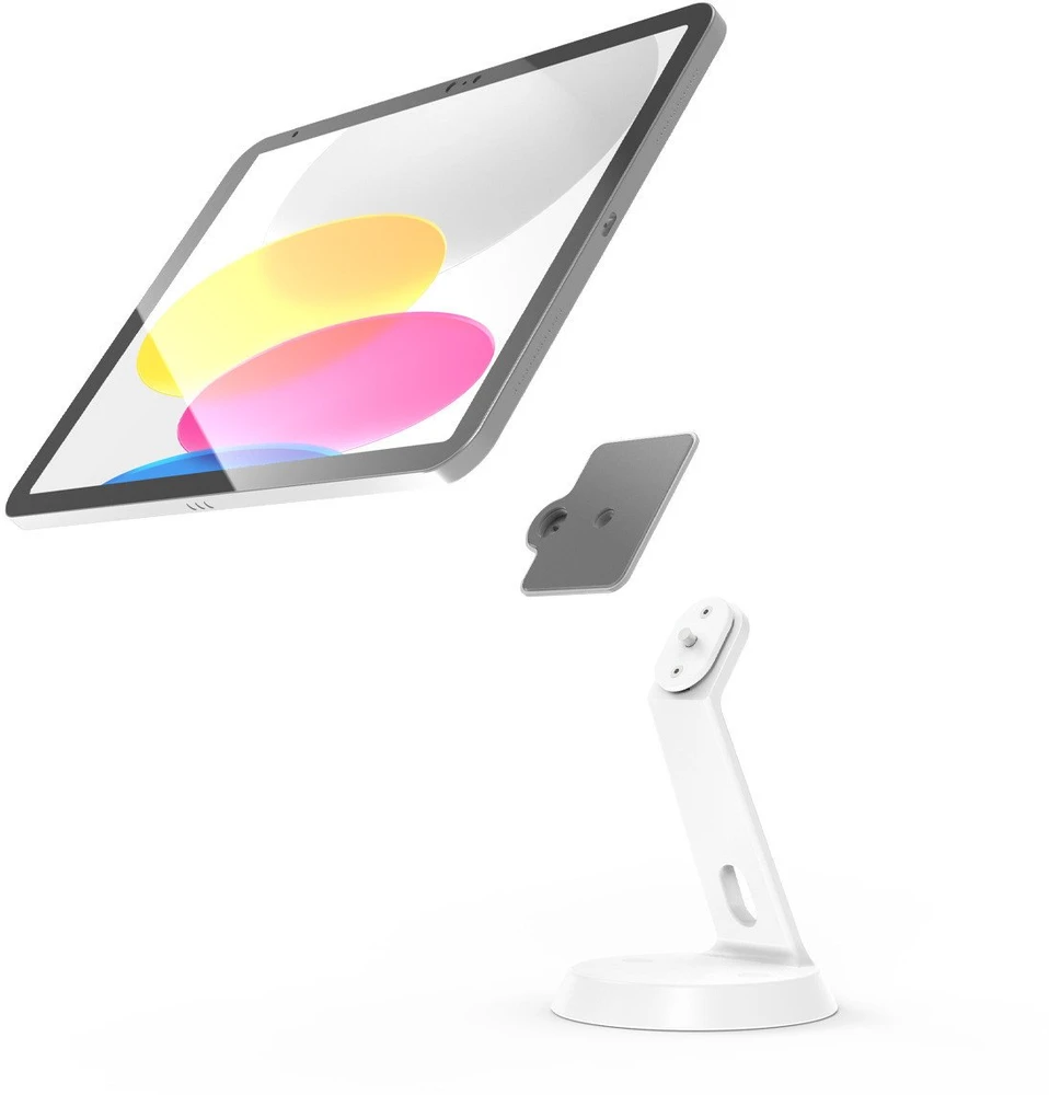 Klaviatūra Laikiklis Compulocks Compulocks GlideTab - Aufstellung - fur Tablett - verriegelbar - Aliuminio - baltas - Bildschirmgrosse: bis zu 27,9 cm (bis zu 11 col.) - Thekenbereich, Wandmontage