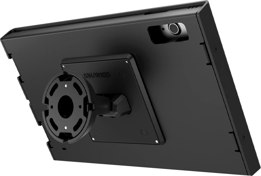 Laikiklis Compulocks Compulocks Swell iPad 10th-11th (A16) Gen Swell Enclosure Bow Tilting Wall Mount Juodas - montavimo rinkinys (Gehause) - freiliegende Front-/Ruckkamera und Sensoren - fur Tablett - Neigen - verriegelbar - Aliuminio - Juodas - Wandmontage -