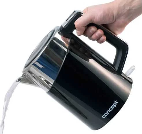 Concept RK3171 electric virdulys 1.7 L 2200 W Juodas, Metallic