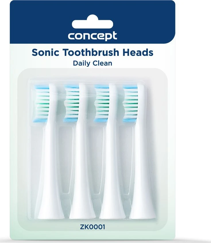 Concept Solution Koncepcinis antgalis sonic dantų šepetėliui ZK0001 4 vnt.