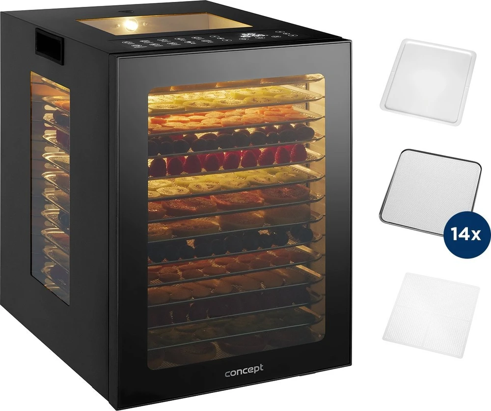 Concept Solution Džiovintuvas Concept Džiovintuvas do żywności Concept 14 sit/850W SO5000