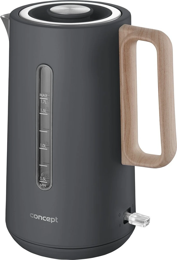Elektrinis Virdulys - Concept RK3370 1,7L nerūdijančio plieno pilkas