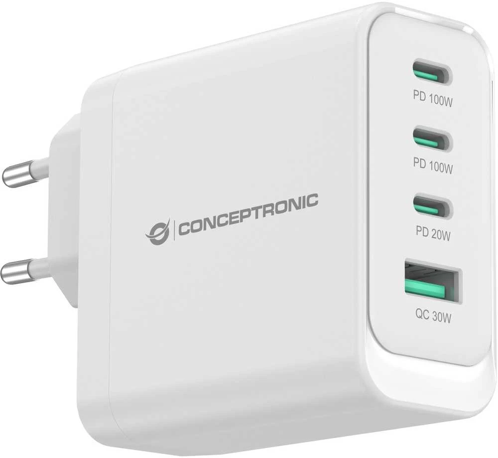 Carruzzo Conceptronic ALTHEA22W100 mobiliojo įrenginio kroviklis Universalus Balta AC Spartusis įkrovimas Vidaus