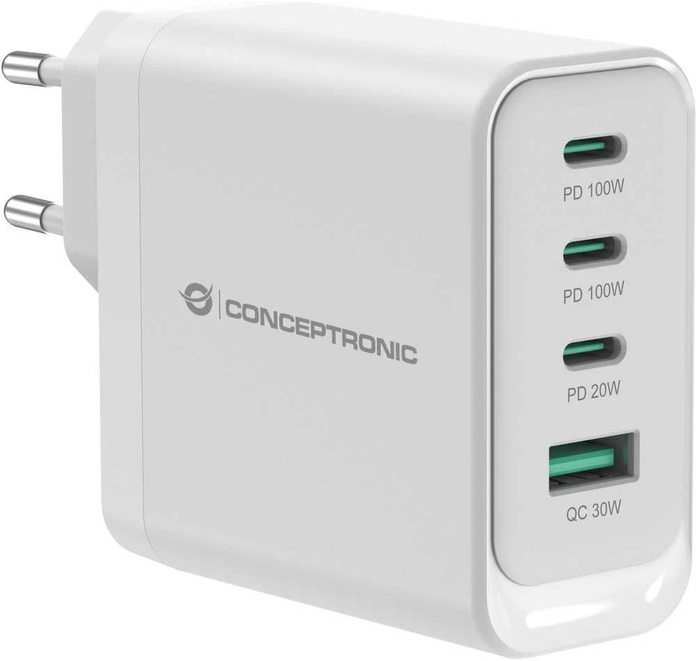 Carruzzo Conceptronic ALTHEA22W100 mobiliojo įrenginio kroviklis Universalus Balta AC Spartusis įkrovimas Vidaus