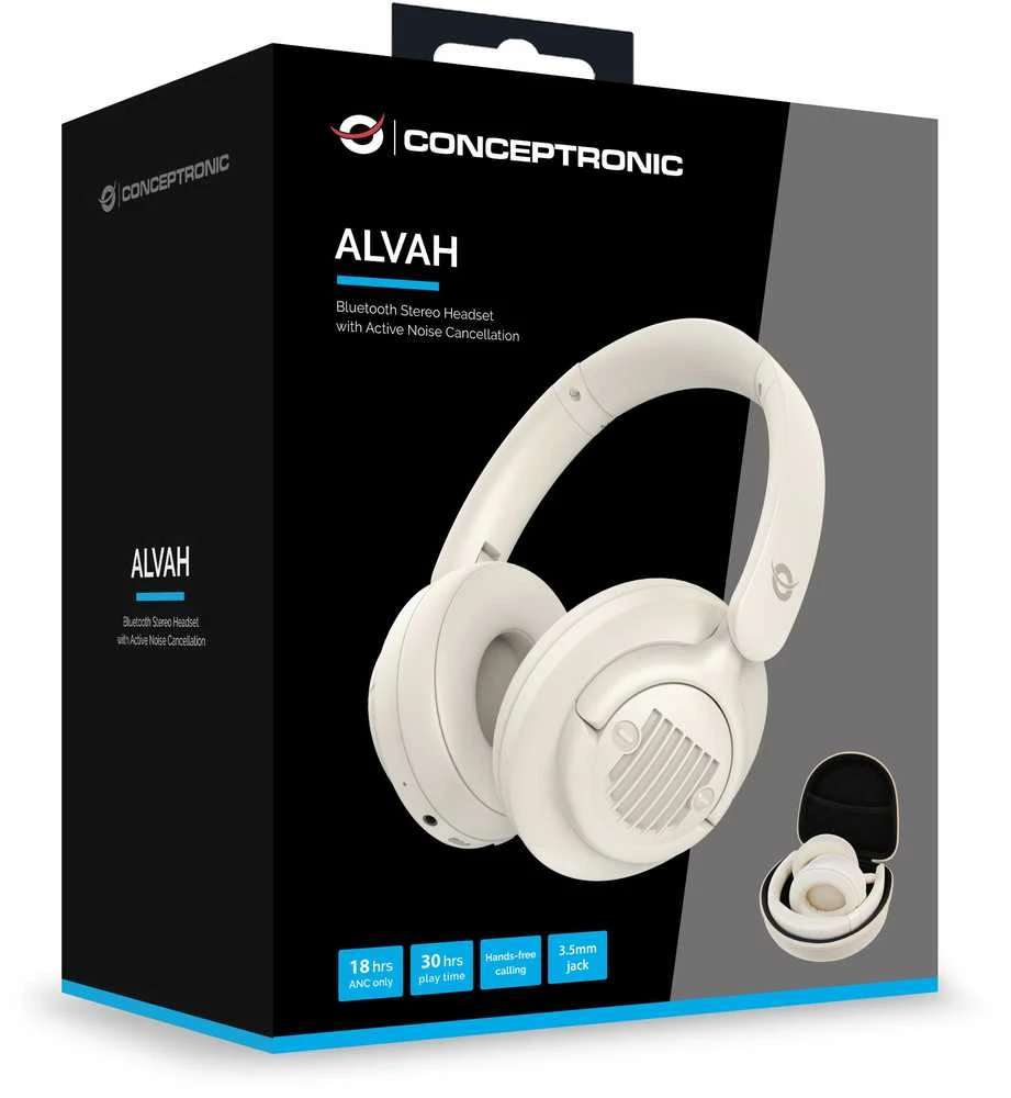 Conceptronic Alvah belaidės ausinės dėžutėje
