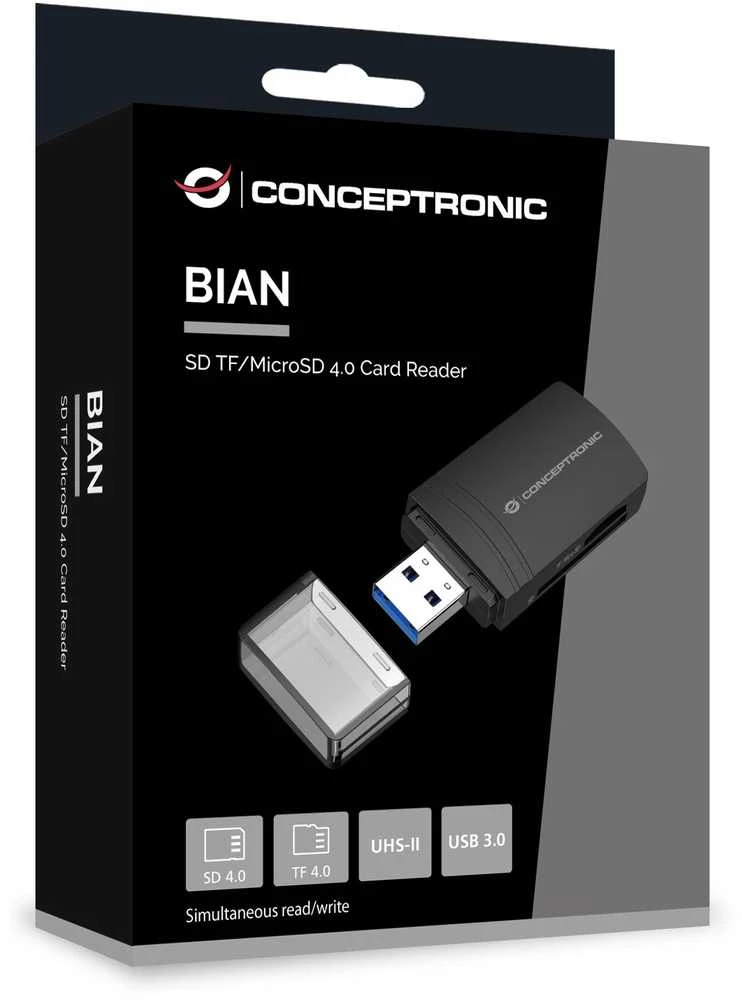 Conceptronic BIAN06B kortelių skaitytuvas su USB 3.0 jungtimi