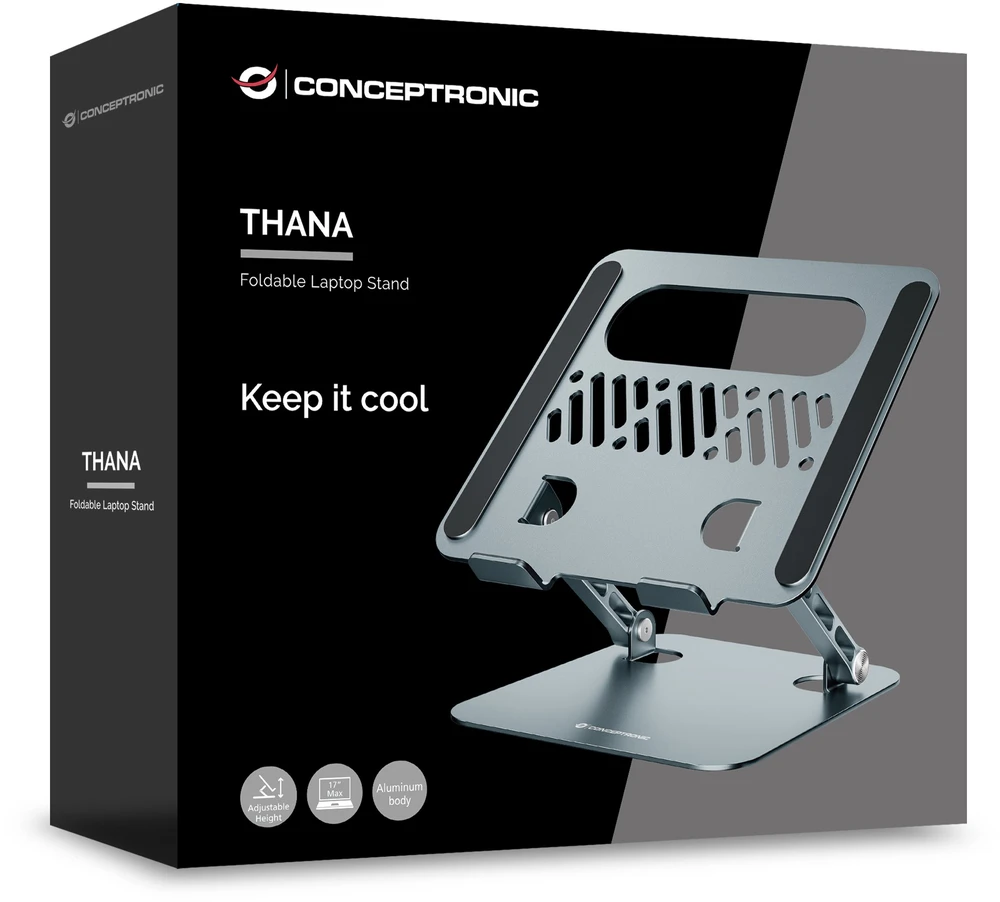 Conceptronic Conceptronic THANA10G stojak na laptop Podstawka na notebooka Pilka 43,2 cm (17'')