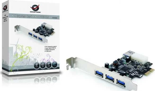 „Conceptronic PCIe x1“ valdiklis – 4x USB 3.0 (C4USB3EXI)