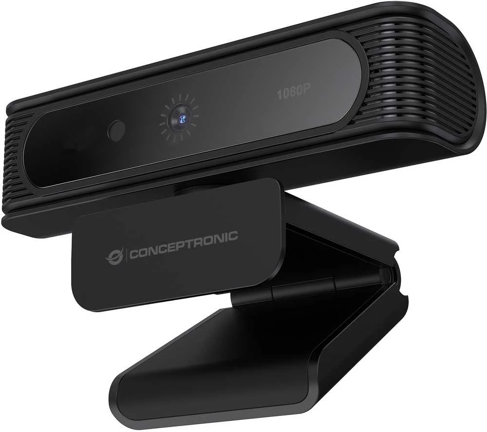 Carruzzo Conceptronic AMDIS09B internetinė kamera 2 MP 1920 x 1080 pikseliai USB 2.0 Juoda