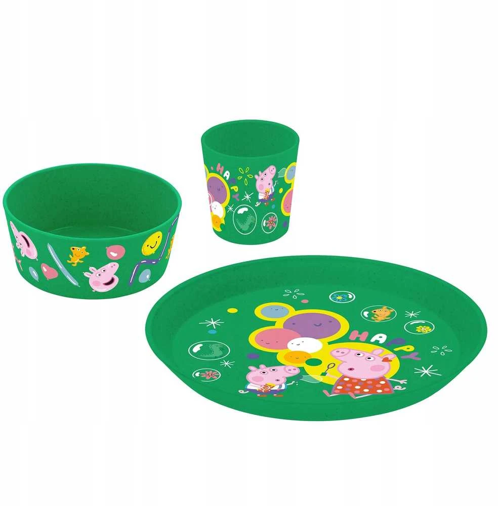 Connect Peppa Pig vaikų indų rinkinys, 3 dalių, KOZIOL