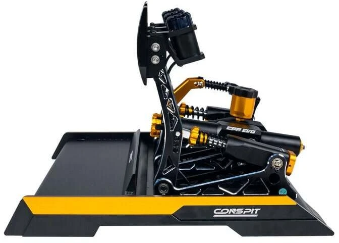 CONSPIT CPP EVO 3 V2 pedalų komplektas, hidraulinis stabdžių cilindras, su sankabos pedalu – juodas