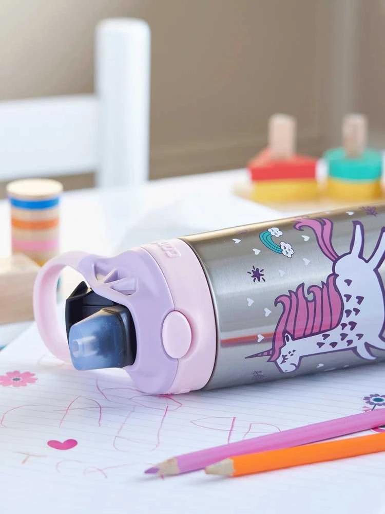 Contigo Vaikiška gertuvė Easy Clean Strawberry Unicorn CON2178083, 380 ml