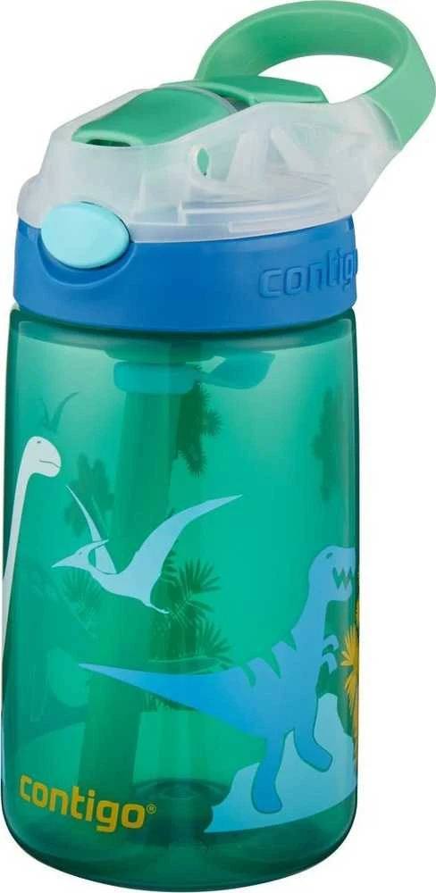 Vaikiška gertuvė Contigo Gizmo Žalias Dino, 2115035, 420 ml