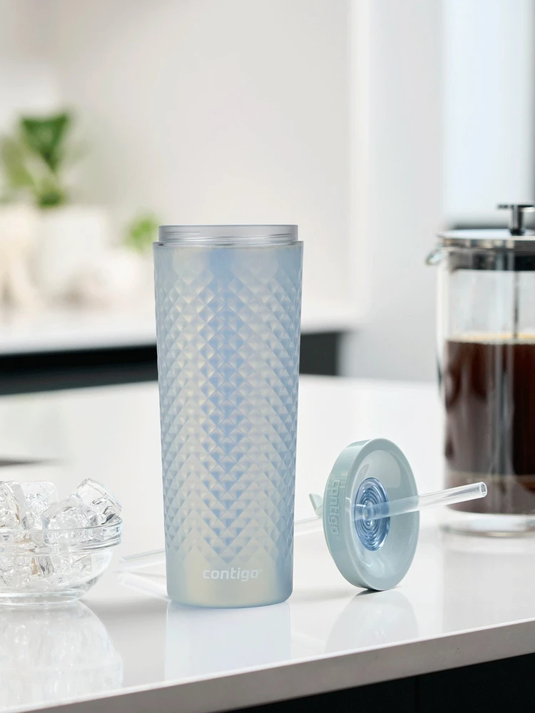 Contigo Puodelis na wodę ze słomką AutoClose Tumbler - Macaroon