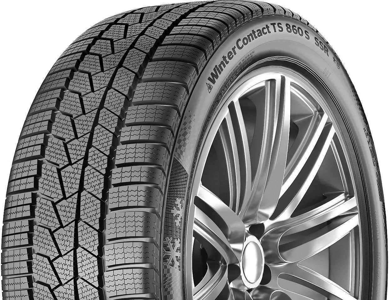 „Continental Padangos WinterContact TS 860S 106 V XL RunFlat“ (triukšmo lygis – 73 dB)