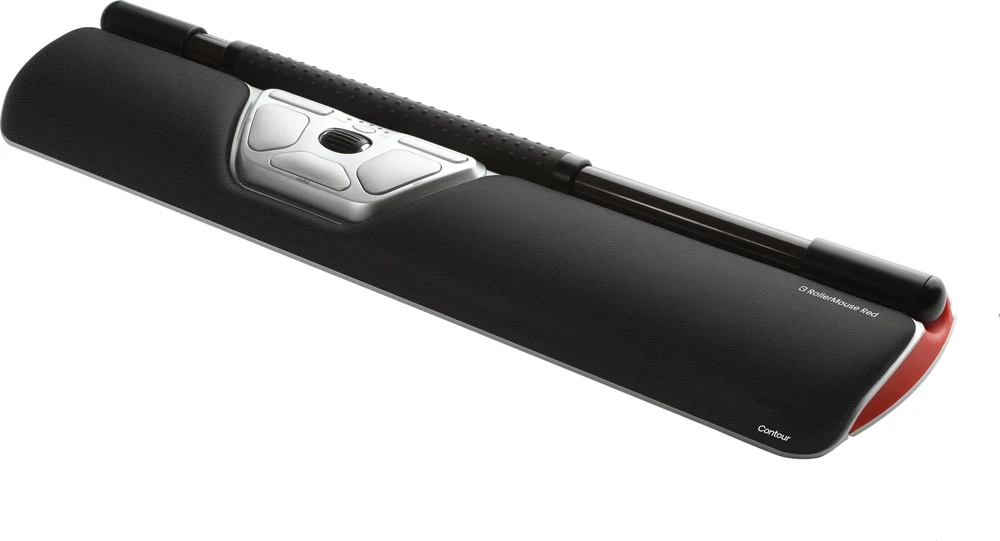 Carruzzo Contour Design RollerMouse Raudona kompiuterinė pelė Biuras C tipo USB Optinis 2800 DPI
