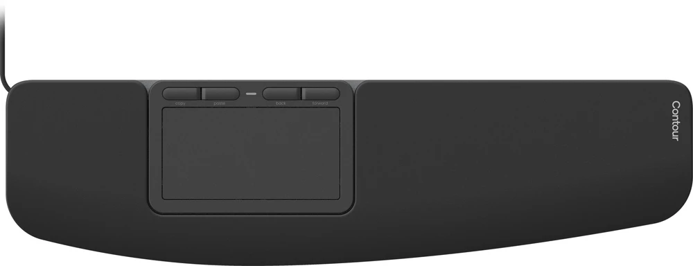 Klaviatūra Carruzzo Contour Design Touch jutiklinis kilimėlis Vielinis Juoda