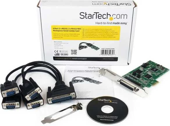 StarTech PCIe x1 valdiklis – 4x RS-232 nuoseklusis prievadas (PEX4S232485)