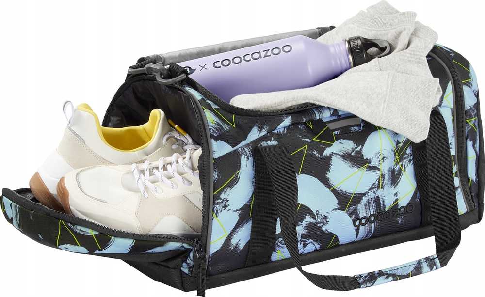 COOCAZOO sportinis krepšys 20L mokyklos baseinui 42x20x21cm Electric Storm