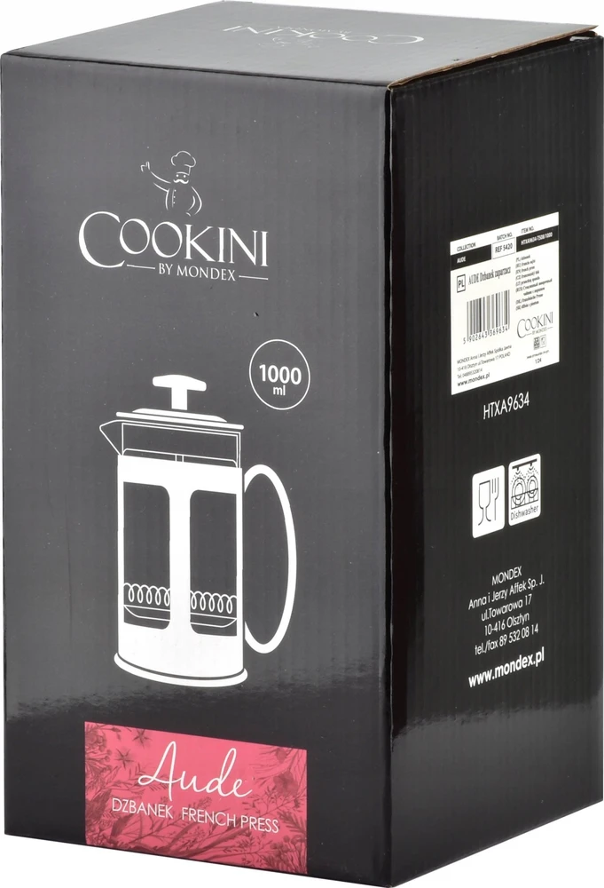 Mondex AUDE arbatinukas 1000 ml COOKINI 10,5 x 15 x 21 cm