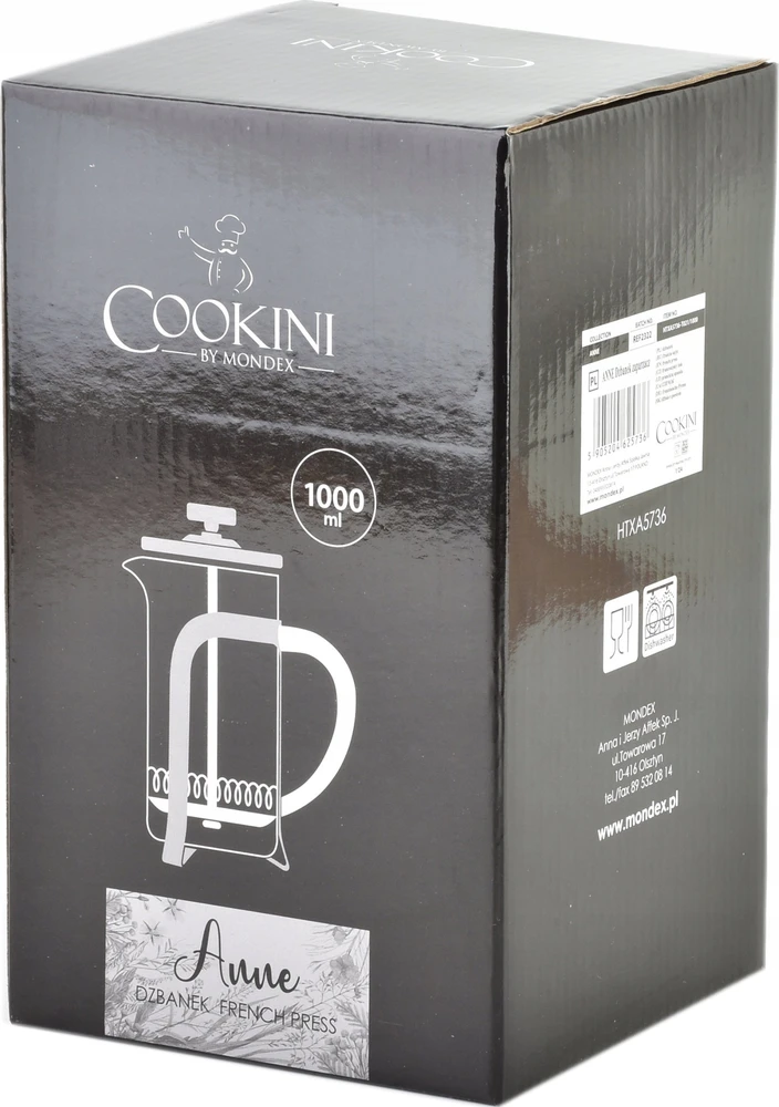 Mondex ANNE arbatinukas 1000 ml COOKINI 10,5 x 17 x 21,5 cm