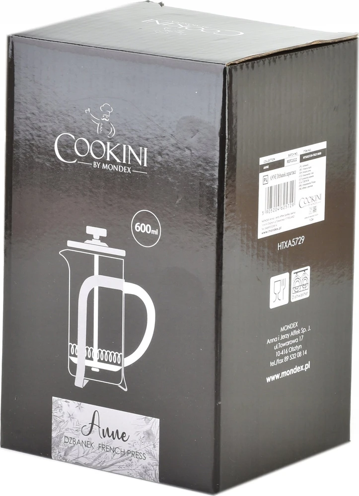 Mondex ANNE arbatinukas 600 ml COOKINI 9,5 x 15 x 19 cm