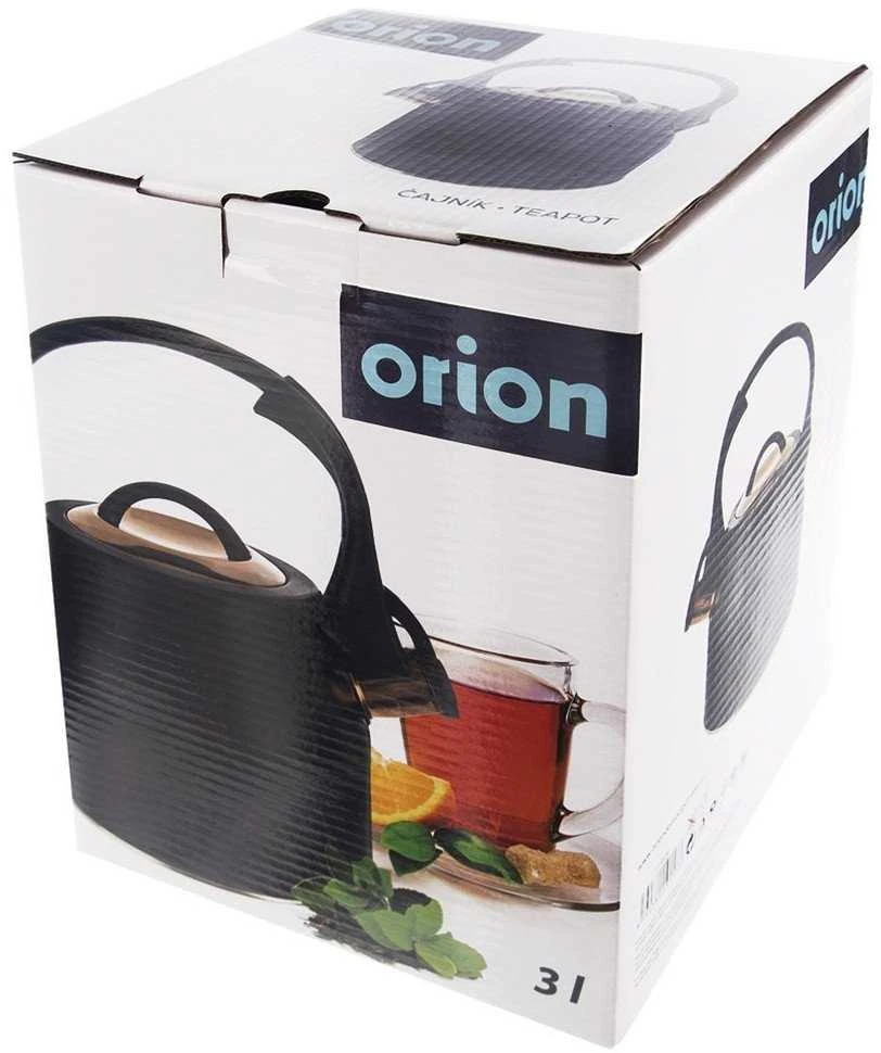 Cookini Orion Virdulys 3 L Nerūdijančio plieno juodas auksinis