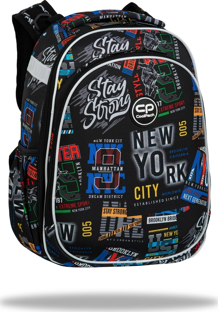 Kuprinė CoolPack Big City, juoda/įvairių spalvų