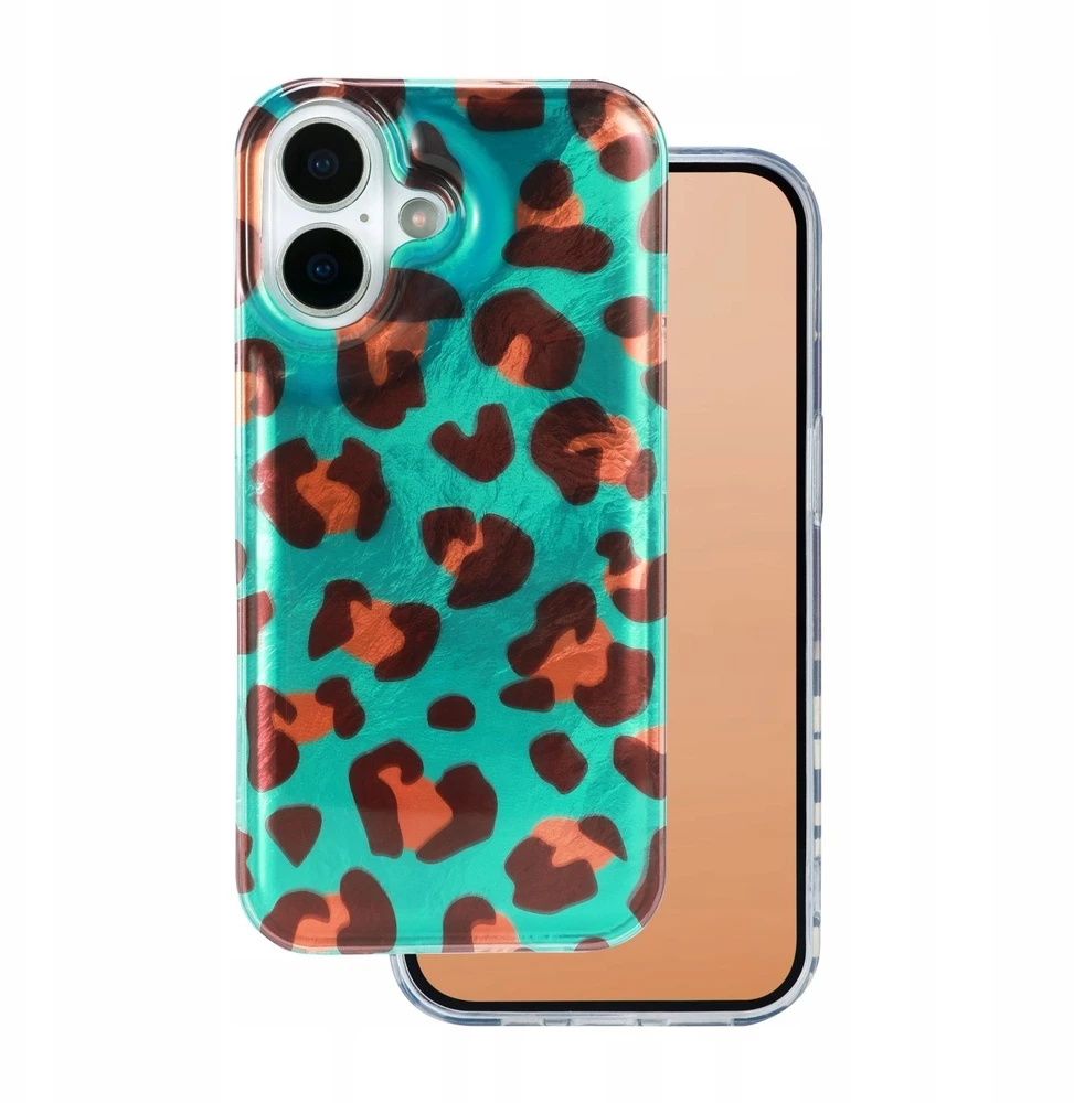 TFO Gyvūnų rašto dėklas iPhone 17 6,3 colio telefonui „Crazy Cheetah“