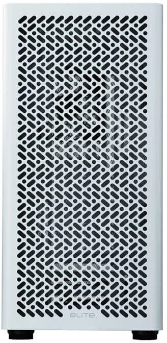 „Cooler Master Elite 502 Baltas Lite“ korpusas, permatomas šoninis skydelis, ATX, 1x 120 mm ventiliatorius, baltas