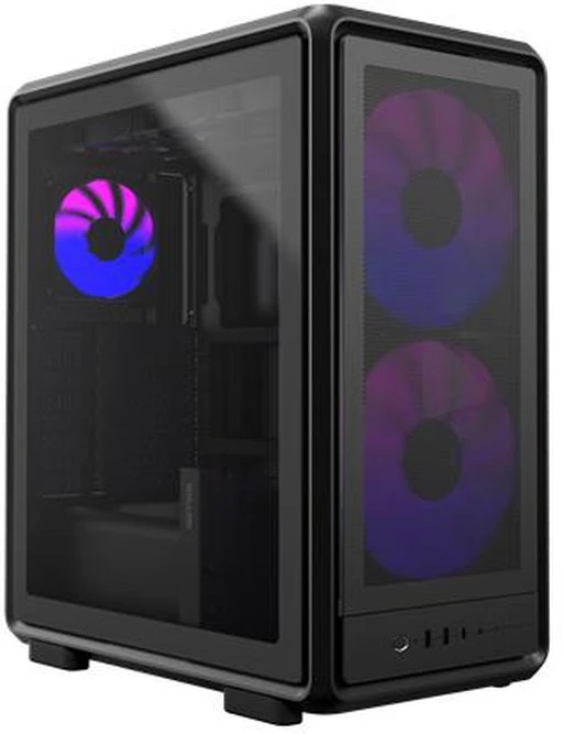 „Cooler Master MasterFrame 500 Mesh ARGB“ korpusas, Midi bokštas, E-ATX, grūdintas stiklas - juodas