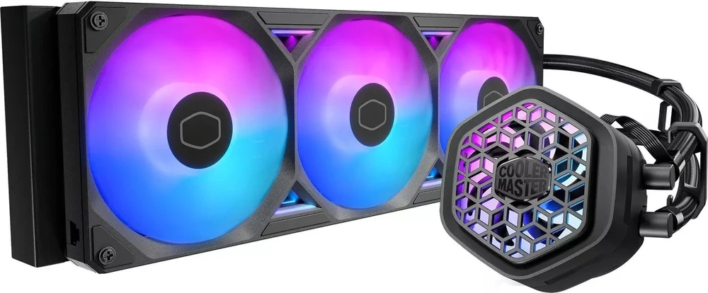COL Cooler Master MasterLiquid Atmos II 360 VRM Fan Juodas Procesorius Aušinimo skysčiu rinkinys 12 cm Juoda 1 vnt