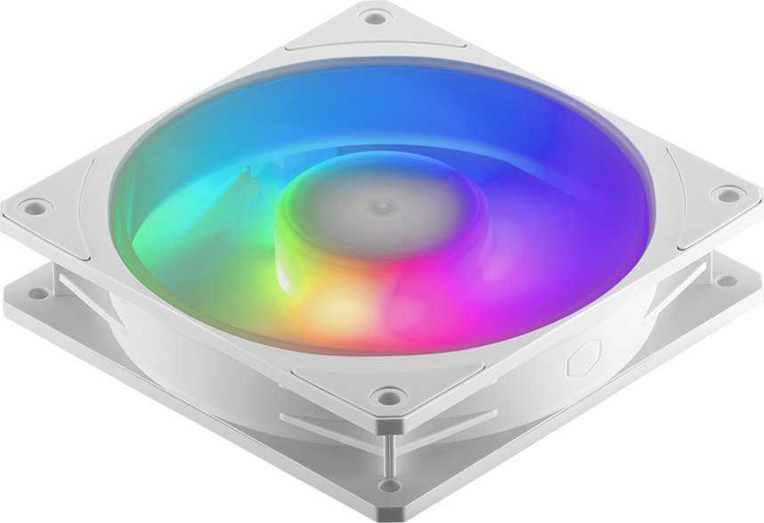 Kompiuterio Ventiliatorių Rinkinys - Cooler Master Mobius 120P ARGB 3-vnt. Baltos Spalvos Leidimas