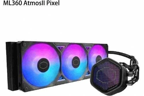 Carruzzo Cooler Master MasterLiquid Atmos II 360 Pixel LED Juodas Procesorius Aušinimo skysčiu rinkinys 12 cm Juoda 1 vnt