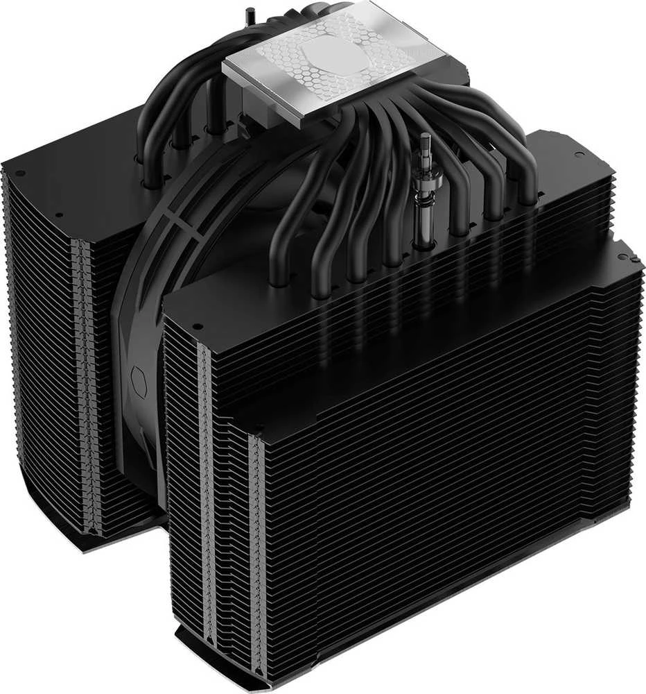Cooler Master MA824 Stealth juodas dvigubas radiatorius