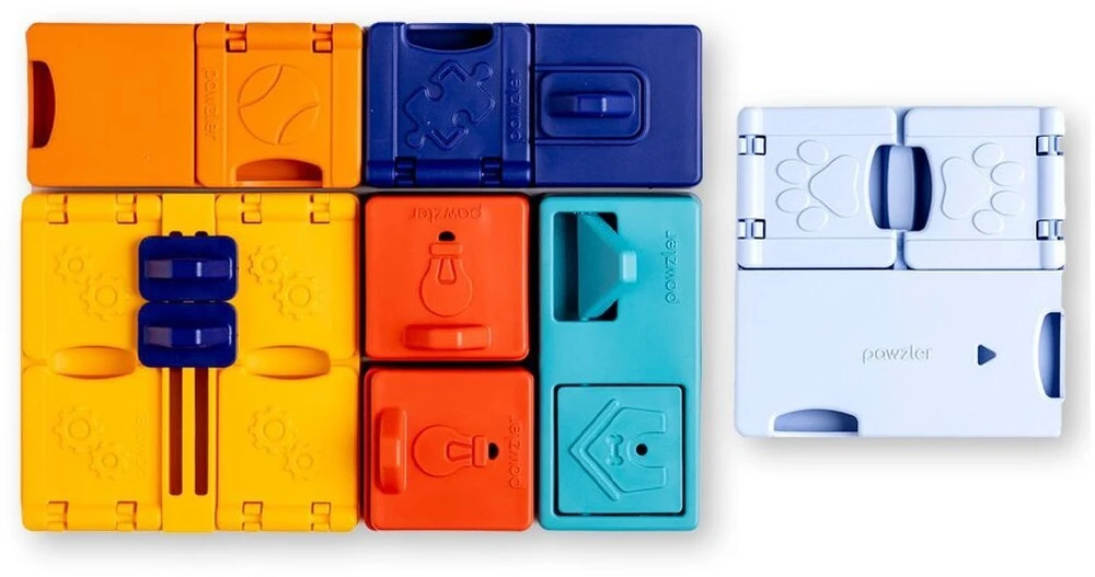 Cooper & Pals Pawzler Genius - modulinių žaislų rinkinys šuniui, skatinantis vystymąsi - 3 lygis