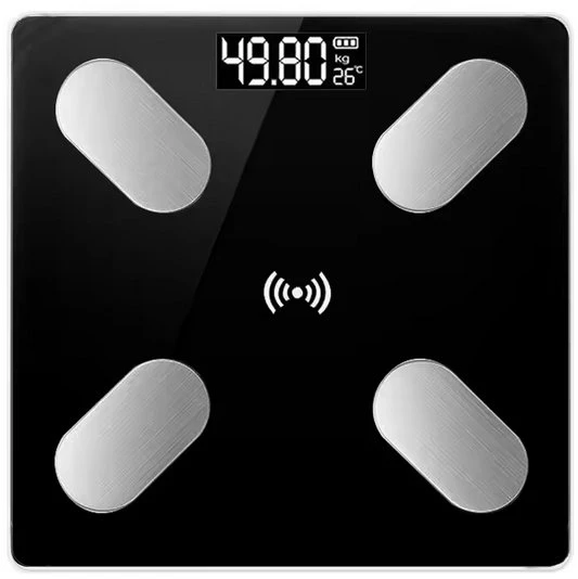 Cooper & Pals Vonios svarstyklės elektroniczna bluetooth smart LCD B2017 Juoda