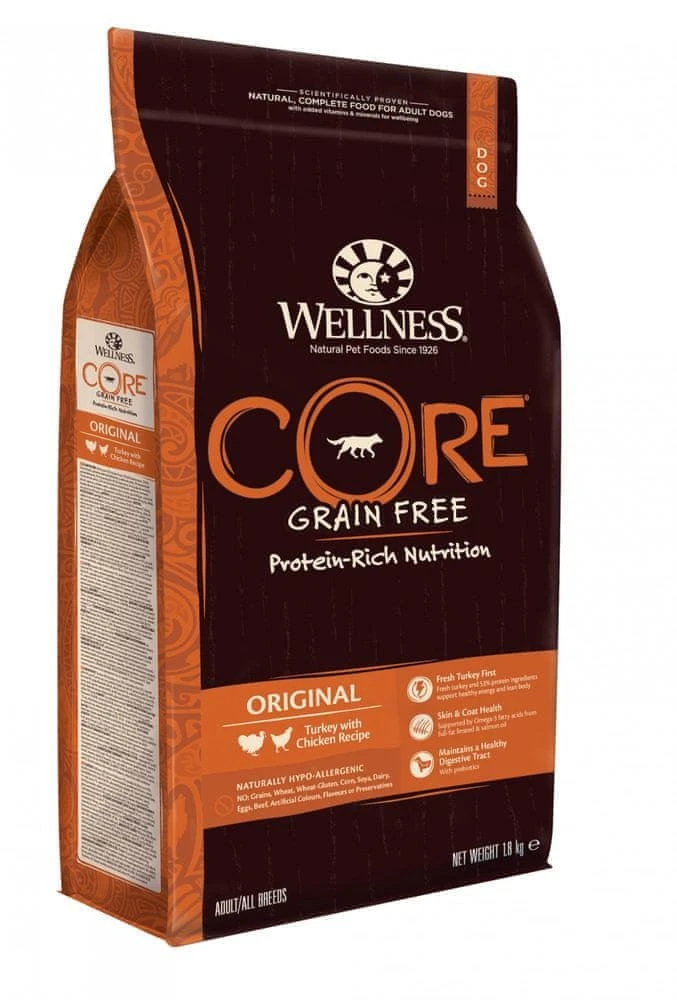 „Core CORE“ suaugusių vidutinių veislių šunų sausas sausas maistas, 1,8kg