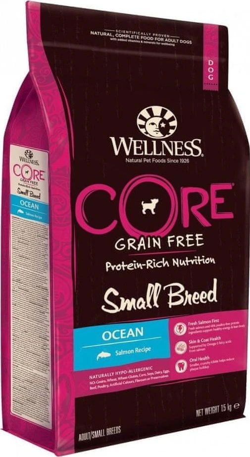 Core Petfood Core CORE suaugusių mažų veislių šunų maistas vandenyno vandenyno sąlygomis, 5kg