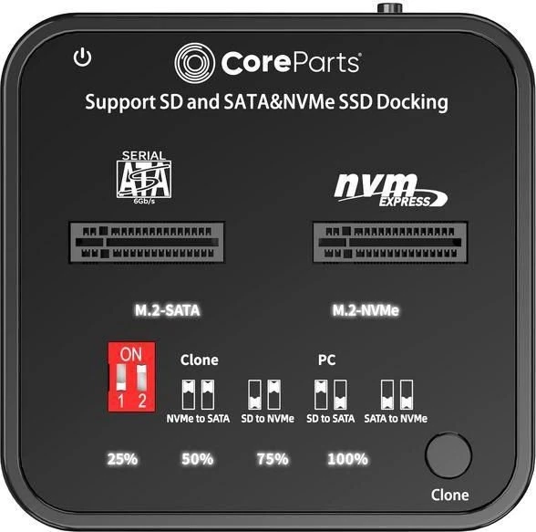 CoreParts CoreParts MS-CLONER-M2-SD duplikatorius Juodas