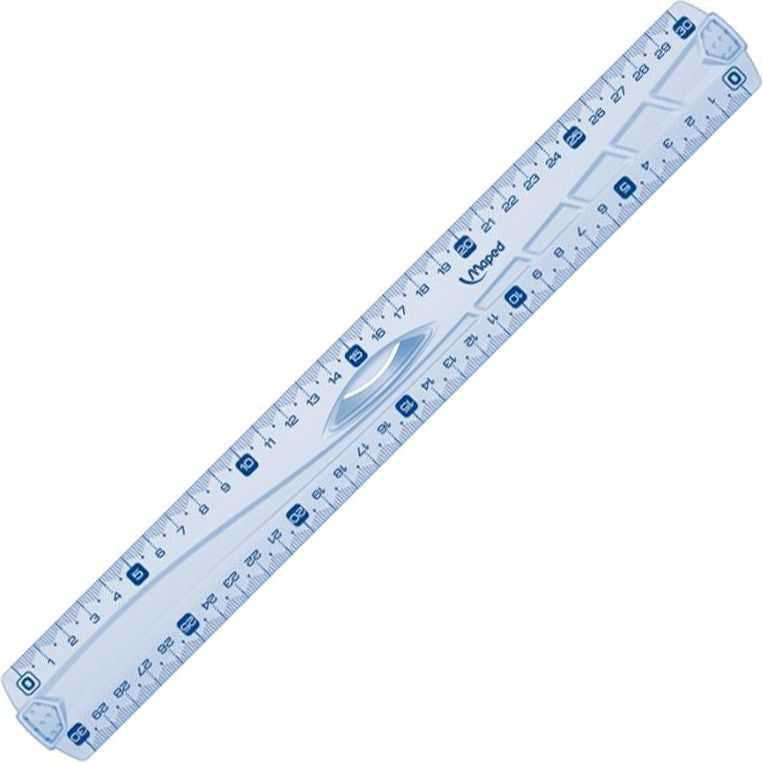 Maped Geometric liniuotė 30 cm su rankena, skaidri